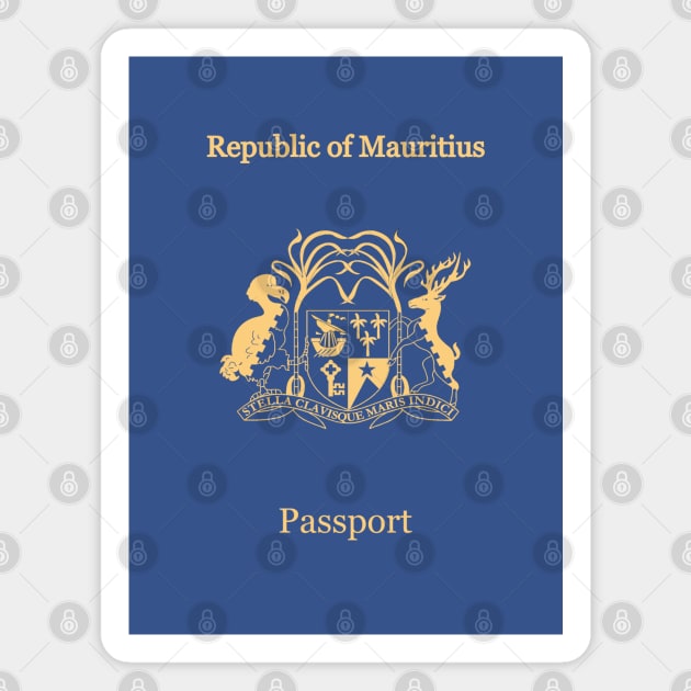 Mauritius passport Magnet by Travellers